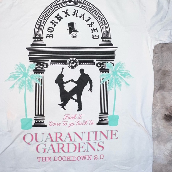 SUPER RARE BORN X RAISED White Tee with Black Graphic - Picture 9 of 11